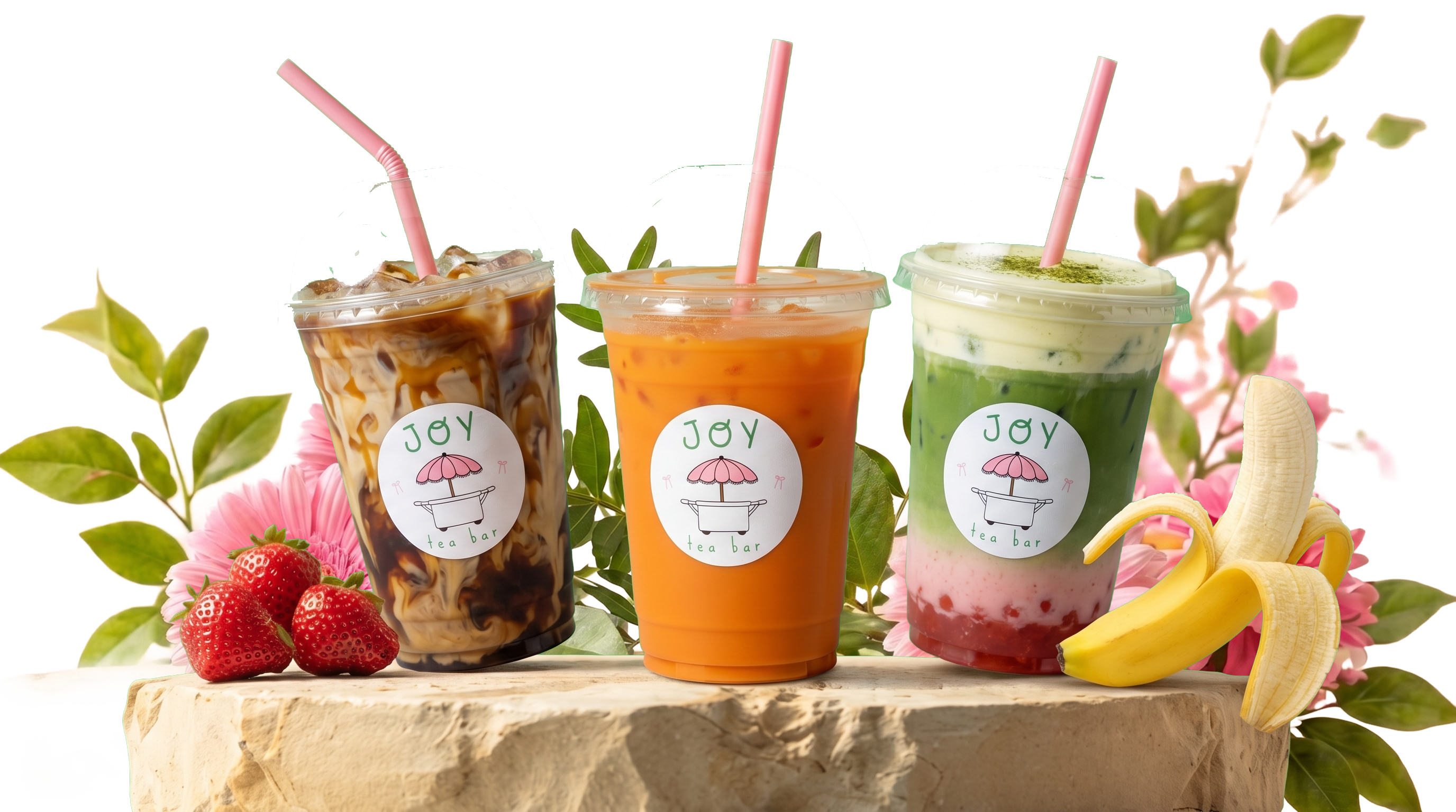 Joy Tea Bar signature drinks